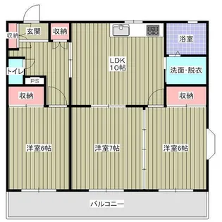 ロイヤルプラザ高田【1階】の間取り