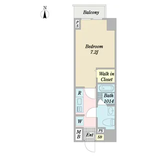 CASA KANON 住吉【5階】の間取り