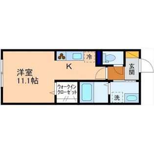 1Rの間取り画像
