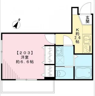 東京都大田区東嶺町【アパート】の間取り