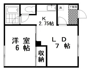 ハイツマキ【1階】の間取り