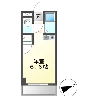 1Rの間取り画像