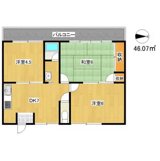 3DKの間取り画像