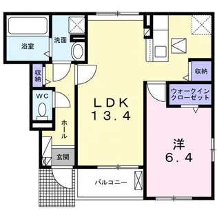 アンソレイユ【1階】の間取り