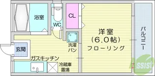 第2豊荘【1階】の間取り