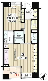 パーク・ノヴァ白金ヒルトップレジデンス【1階】の間取り