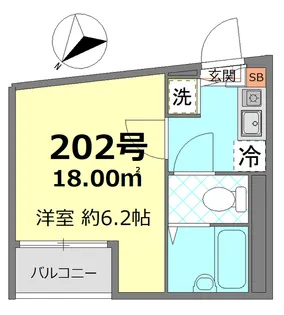 メゾンたくづの【2階】の間取り