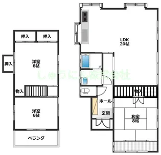 福岡県春日市昇町3【一戸建】の間取り