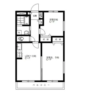 1Kの間取り画像