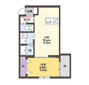 VIRIO合川【1階】の間取り