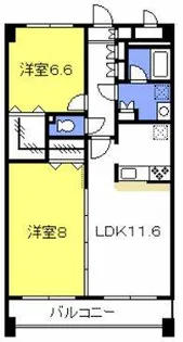 ラ・クールさいたま【10階】の間取り