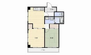 サニーリバーサイド【2階】の間取り