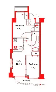ジーコンフォートウエスト新横浜【8階】の間取り