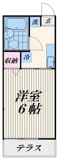 東京都大田区北千束2【アパート】の間取り