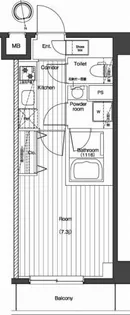 東京都新宿区北新宿4【マンション】の間取り