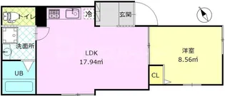 カサーラ長崎【1階】の間取り