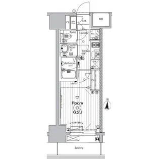 メイクス矢場町【8階】の間取り