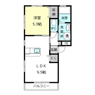フレグランス6号館【2階】の間取り