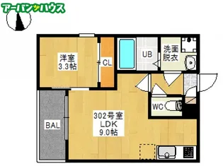 REGALEST JM 青江【3階】の間取り