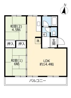 UR金剛【4階】の間取り