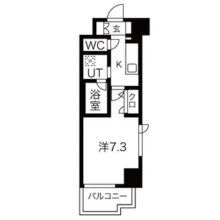 スプランディッド大阪WEST【7階】の間取り