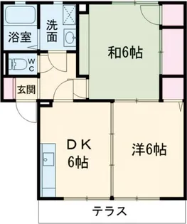ベル下川【1階】の間取り