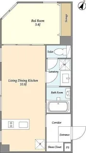 シェモア白金高輪【2階】の間取り
