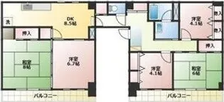 ナビハイツ今伊勢【3階】の間取り