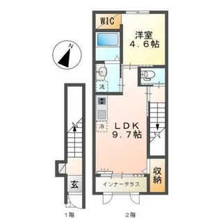 リヴェールメゾン【2階】の間取り