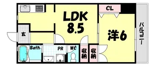 ルミエールダイドー【8階】の間取り