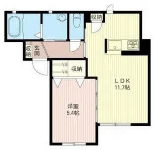 メゾン・ド・フルール【1階】の間取り