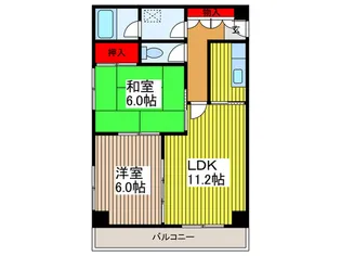 第五福原ビル【7階】の間取り