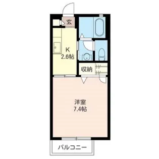 プリムロウスII【1階】の間取り