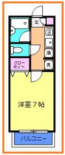 クリスタルローズ梶ヶ谷(学生プラン)【2階】の間取り