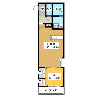 ドルチェヴィータ東静岡【5階】の間取り
