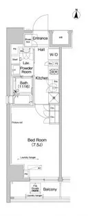プラウドフラット錦糸町【8階】の間取り