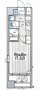 ガラステーション岩本町NORTH【8階】の間取り
