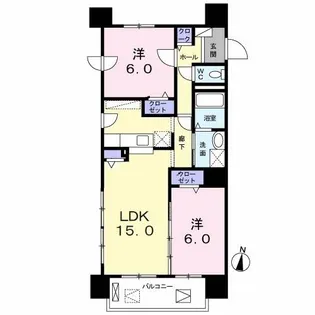 グランコート山鼻【6階】の間取り
