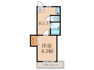 パ-ルパレス【1階】の間取り