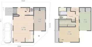 東京都文京区春日2【一戸建】の間取り