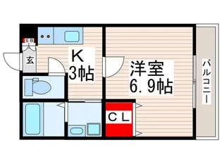 花畑ハウス【2階】の間取り