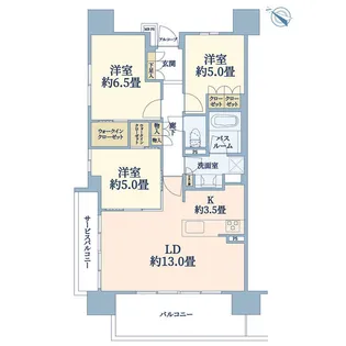 クリオレジダンス横浜新杉田【7階】の間取り