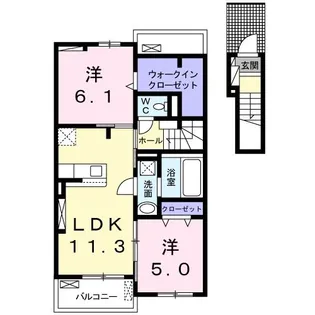 ラ・カーサ・セレーナ【2階】の間取り