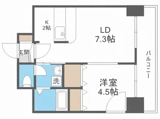 アーク菊水43【9階】の間取り