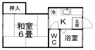 第2畠山アパート【2階】の間取り