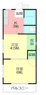 湘南グリーンハイム【3階】の間取り