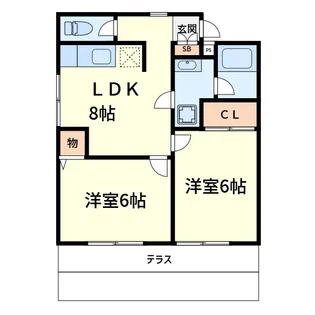 レーベンハイム【1階】の間取り
