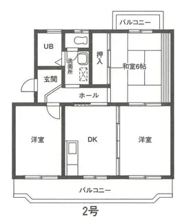 イースト・ヴィラ【3階】の間取り