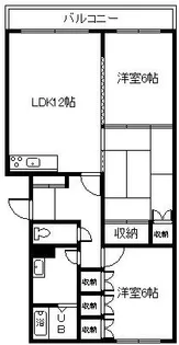 すみのい第1コーポ【2階】の間取り