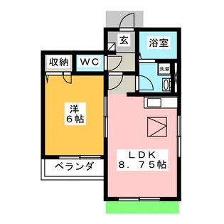 メゾン軽井沢【1階】の間取り